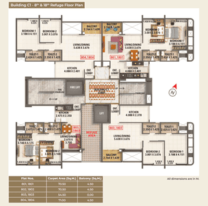 Project Image of 586.63 - 764.24 Sq.ft 2 BHK Apartment for buy in Kumar Princetown Tower C1