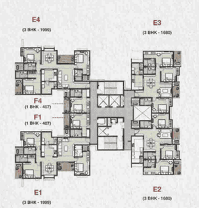 Project Image of 407.0 - 2406.0 Sq.ft 1 BHK Apartment for buy in Vajram Vivera