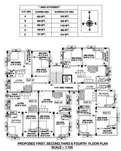 Project Image of 816.0 - 914.0 Sq.ft 2 BHK Apartment for buy in Pushpa Radharani Apartment