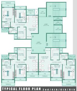 Project Image of 1050 Sq.ft 2 BHK Apartment / Flat for sale in Kamothe for Rs. 12000000
