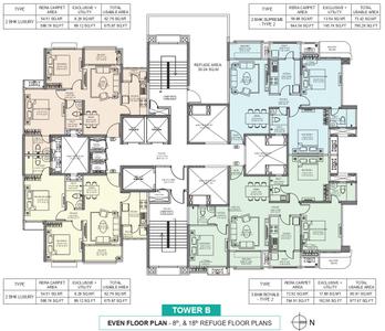 Project Image of 586.74 - 794.16 Sq.ft 2 BHK Apartment for buy in Peninsula Serenity At Ashok Astoria