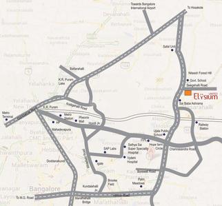 Project Image of 1345 Sq.ft 2 BHK Apartment / Flat for sale in K R Puram for Rs. 10900000