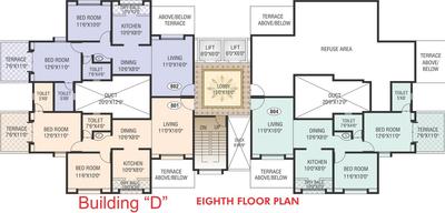 Project Image of 723.0 - 859.0 Sq.ft 2 BHK Apartment for buy in Waghere Manikbaug Orchid Building D E F