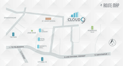 Project Image of 1850.0 - 2250.0 Sq.ft 3 BHK Apartment for buy in Arora Cloud 9 Block B