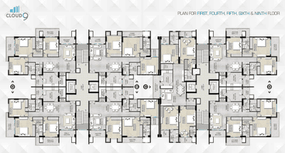 Project Image of 1850.0 - 2250.0 Sq.ft 3 BHK Apartment for buy in Arora Cloud 9 Block B