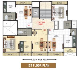 Project Image of 129.92 - 275.56 Sq.ft 1 RK Apartment for buy in Payal Classic