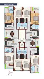 Project Image of 1186.18 - 1238.6 Sq.ft 4 BHK Apartment for buy in Virat Fairview