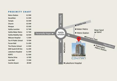 Project Image of 1900 Sq.ft 4 BHK Apartment / Flat for sale in Vyttila for Rs. 23000000