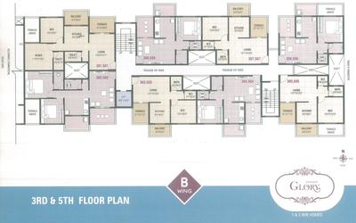 Project Image of 322.0 - 547.0 Sq.ft 1 BHK Apartment for buy in Grow More Glory A And B Wing