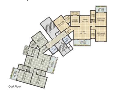 Project Image of 971.0 - 2488.0 Sq.ft 3 BHK Apartment for buy in Anmol Nayantara City One Phase 2