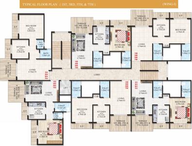 Project Image of 343.0 - 443.0 Sq.ft 1 BHK Apartment for buy in Soham Precious Harmony