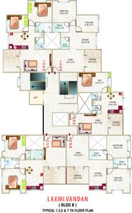 Project Image of 473.0 - 675.0 Sq.ft 1 BHK Apartment for buy in Rishi Laxmi Vandan Apartment