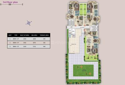Project Image of 1254.0 - 1442.0 Sq.ft 3 BHK Apartment for buy in Anandi Status