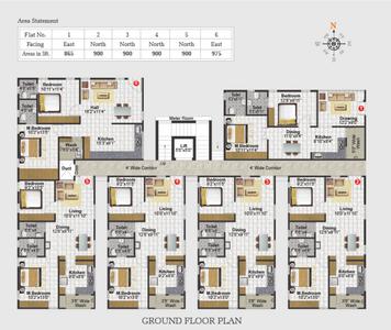 Project Image of 500.0 - 975.0 Sq.ft 2 BHK Apartment for buy in SVS Tiara