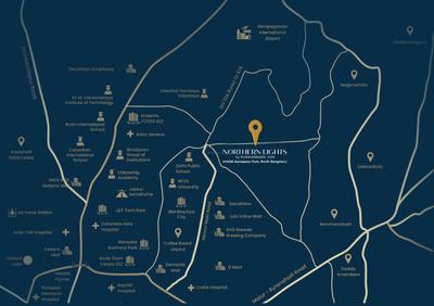 Project Image of 1097.0 - 4131.0 Sq.ft 2 BHK Apartment for buy in Northern Lights By Puravankara KVN