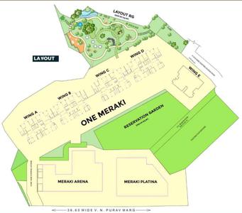 Project Image of 751.0 - 1993.0 Sq.ft 2 BHK Apartment for buy in One Meraki Wing A And B
