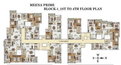 Project Image of 849.0 - 1241.0 Sq.ft 2 BHK Apartment for buy in GM Meena Prime