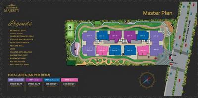 Project Image of 2360.0 - 3165.0 Sq.ft 3 BHK Apartment for buy in Windsor Majesty