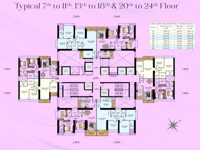 Project Image of 768.0 - 1168.11 Sq.ft 2 BHK Apartment for buy in Neelam Senroofs Phase III