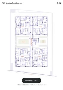 Project Image of 1569.0 - 1572.0 Sq.ft 3 BHK Apartment for buy in Marina Residences