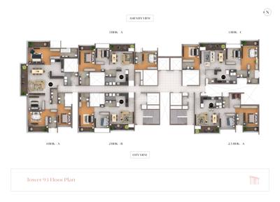 Project Image of 774.89 - 1920.71 Sq.ft 2 BHK Apartment for buy in Amanora Crown Towers