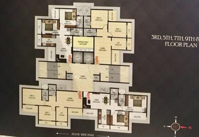Project Image of 0.0 - 413.0 Sq.ft 2 BHK Apartment for buy in Sairama The Suites