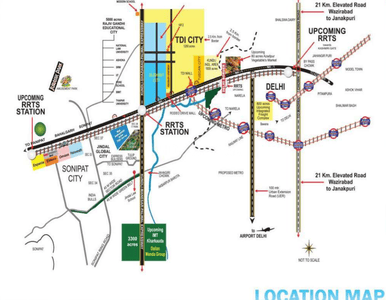 Project Image of 1095.0 - 1899.0 Sq.ft 2 BHK Apartment for buy in TDI Lake Grove City
