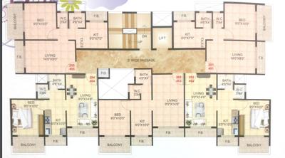 Project Image of 540.0 - 645.0 Sq.ft 1 RK Apartment for buy in Future Darpan