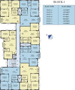 Project Image of 905.0 - 1260.0 Sq.ft 2 BHK Apartment for buy in Starlite Sunny Bloom