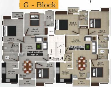 Project Image of 815.0 - 1320.0 Sq.ft 2 BHK Apartment for buy in Saradeuz Acropolis