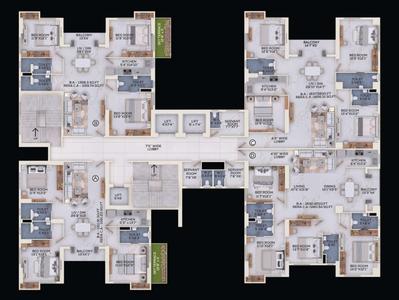 Project Image of 1796.0 - 2425.0 Sq.ft 3 BHK Apartment for buy in ATK The Burj