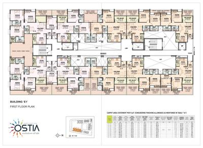 Project Image of 535.31 - 869.52 Sq.ft 2 BHK Apartment for buy in Destination Ostia Building E1