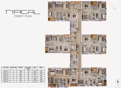 Project Image of 870.0 - 1643.0 Sq.ft 3 BHK Apartment for buy in Soham Pravya Phase 1