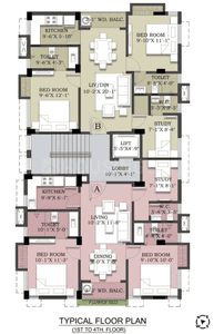 Project Image of 694.0 - 697.0 Sq.ft 2.5 BHK Apartment for buy in Skyline Aparajita