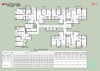 Project Image of 794.0 - 1541.0 Sq.ft 2 BHK Apartment for buy in Kohinoor Woodshire