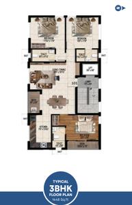 Prop Serene Serene Cluster Plan from 1st to 5th Floor 1