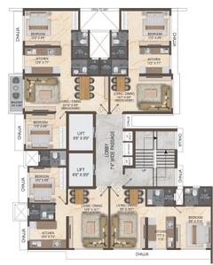 Project Image of 427.0 - 842.0 Sq.ft 1 BHK Apartment for buy in Bitcon Elysium