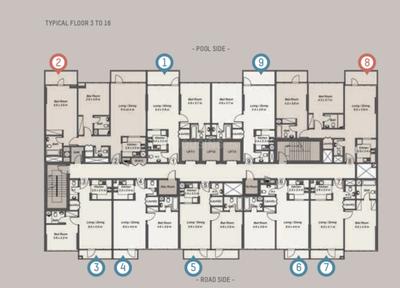 Project Image of 723.0 - 1466.0 Sq.ft 1 BHK Apartment for buy in B And M La Riviera Apartments