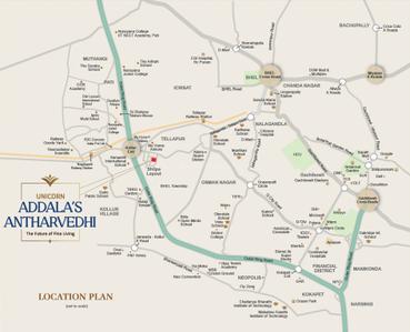 Project Image of 1900.0 - 2495.0 Sq.ft 3 BHK Apartment for buy in Unicorn Addalas Antharvedhi
