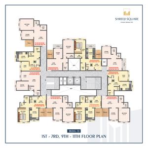 Project Image of 227.01 - 492.23 Sq.ft 1 RK Apartment for buy in Shreeji Square 