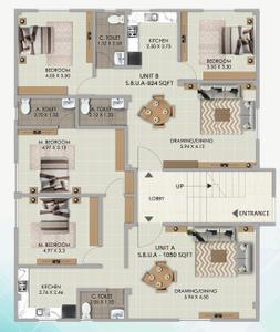 Project Image of 924.0 - 1412.0 Sq.ft 2 BHK Apartment for buy in Lakhi Niwas