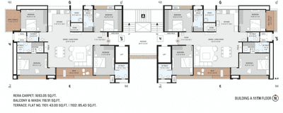 Project Image of 1266.91 - 2200.68 Sq.ft 3 BHK Apartment for buy in Aston Aroma