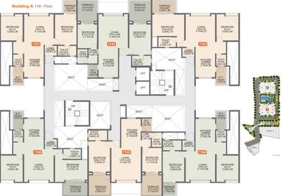 Project Image of 602.0 - 875.0 Sq.ft 2 BHK Apartment for buy in Rohan Ishan Wing A 5 To 11 Floor