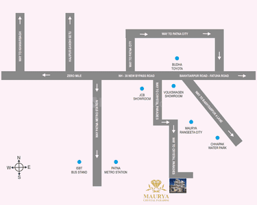Project Image of 902.0 - 947.0 Sq.ft 3 BHK Apartment for buy in Maurya Crystal Paradise