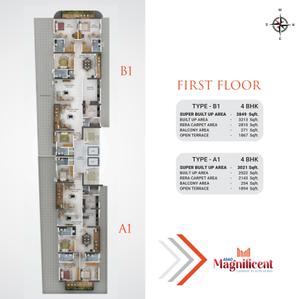 Project Image of 3021.0 - 3849.0 Sq.ft 4 BHK Apartment for buy in ABAD Magnificent