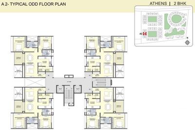 Project Image of 954.0 - 1056.0 Sq.ft 2 BHK Apartment for buy in Sanklecha The Metrozone Athens A2