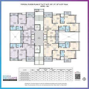 Project Image of 586.0 - 1256.0 Sq.ft 1 BHK Apartment for buy in Nivasa Enchante