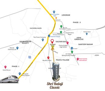 Project Image of 580 Sq.ft 1 BHK Apartment / Flat for sale in Kalyan East for Rs. 2999999