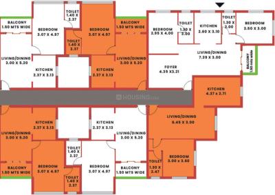 Project Image of 667.36 - 1076.39 Sq.ft 1 BHK Apartment for buy in Prabhu Casa De Flores