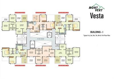 Project Image of 348.0 - 689.0 Sq.ft 1 BHK Apartment for buy in Mont Vert Vesta